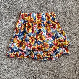 Xhilaration Multicolor Floral Skirt